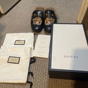 Gucci Fur Princetown Loafer